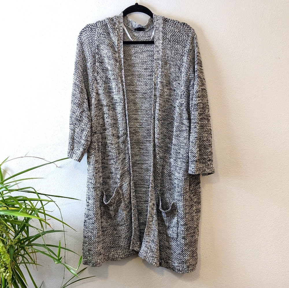 NWOT Torrid 4X 3/4 sleeve heathered grey cardigan